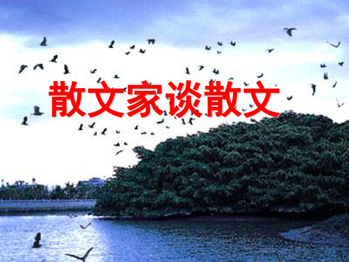《散文家谈散文》