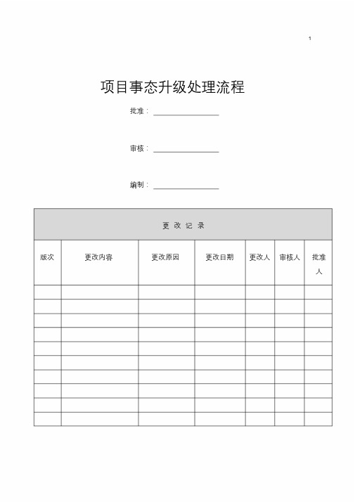 完整的项目事态升级处理流程.doc