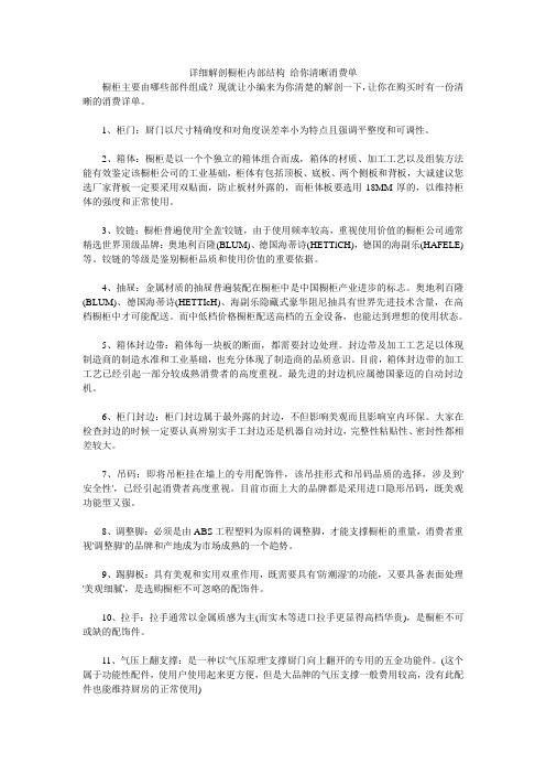 详细解剖橱柜内部结构