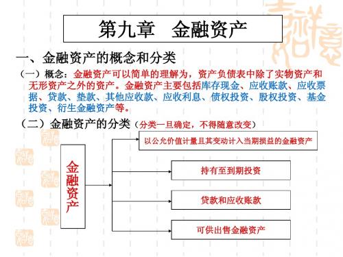 中级财务课件6.金融资产