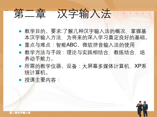 第二章汉字输入法