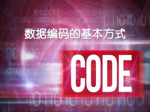 高中信息技术_数据编码的基本方式PPT