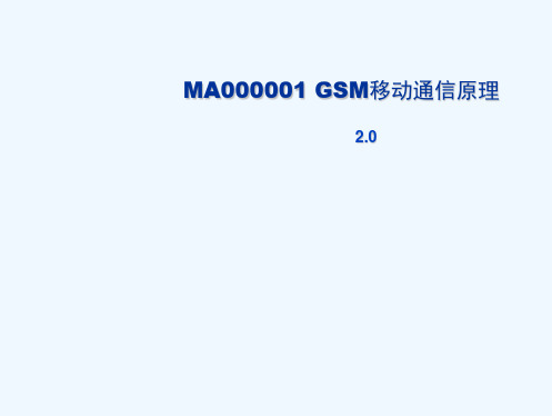 MA000001GSM移动通信原理ISSUE20