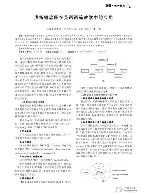 浅析概念图在英语语篇教学中的应用