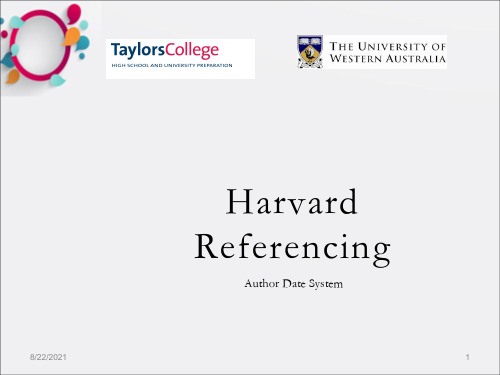 Harvard_Referencing(英文要点讲解)