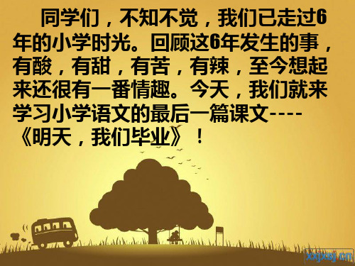 24《明天我们毕业》课件