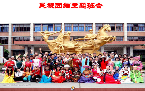 关于民族团结主题班会优质课件ppt