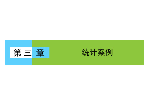 高中数学优质课件精选人教版选修2-3课件3.1回归分析的基本思想及其初步应用