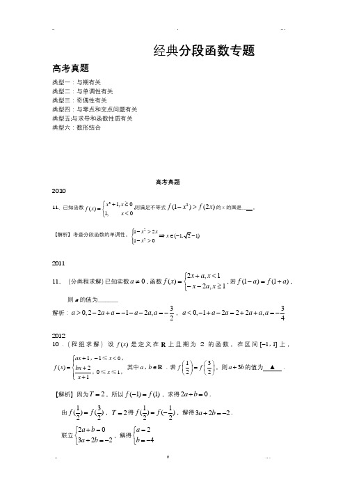 经典分段函数专题