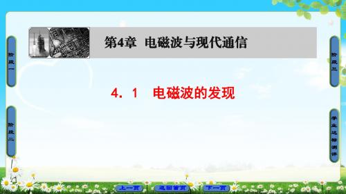 沪科版物理选修1-1课件：第4章 4.1 电磁波的发现
