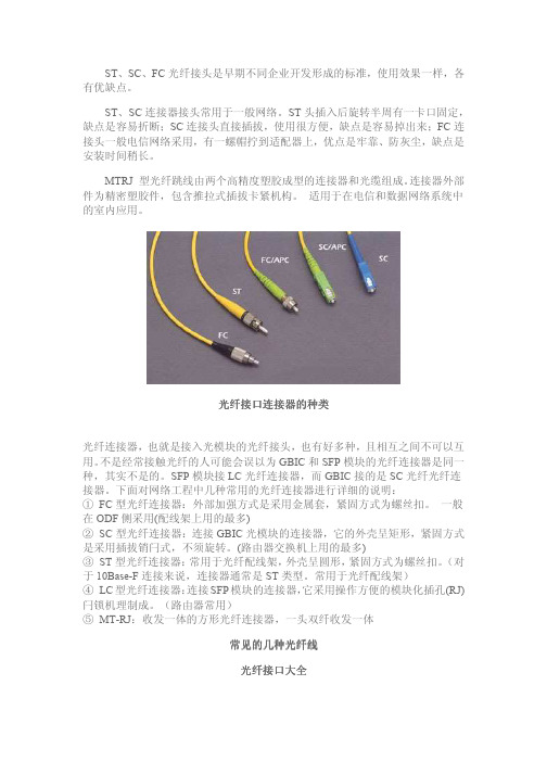 sc_lc_fc光纤接口