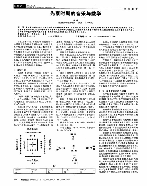 先秦时期的音乐与数学