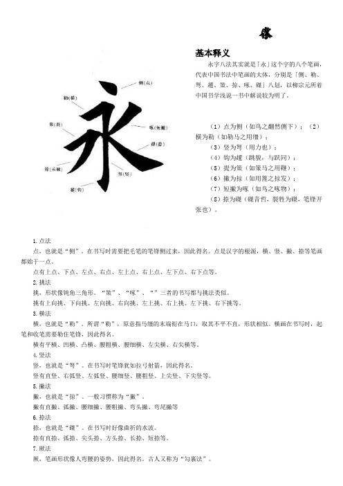 永字八法