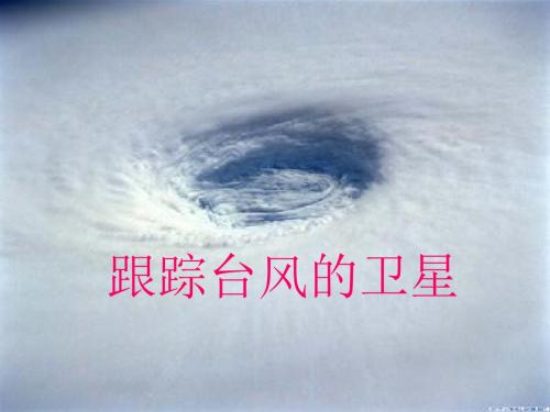 《跟踪台风的卫星》PPT课件3 (共19张PPT)
