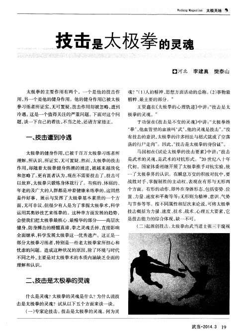 技击是太极拳的灵魂