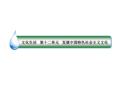 2019年高考思想政治一轮复习课件：12-28 走进文化生活