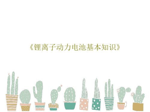 《锂离子动力电池基本知识》PPT共54页