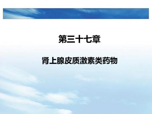 肾上腺皮质激素类药物 PPT课件