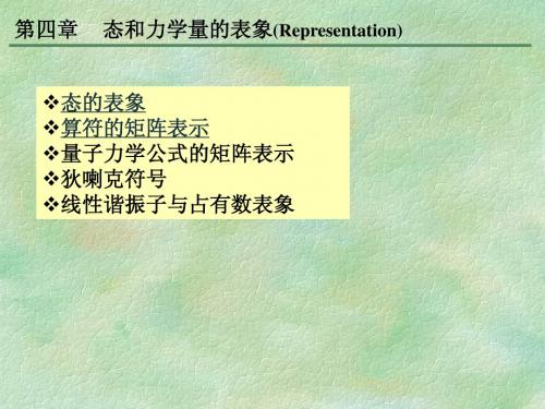 8第四章 态的表象