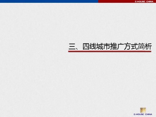 三、四线城市推广方式简析