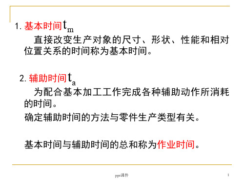 机械加工工艺的技术经济性分析  ppt课件