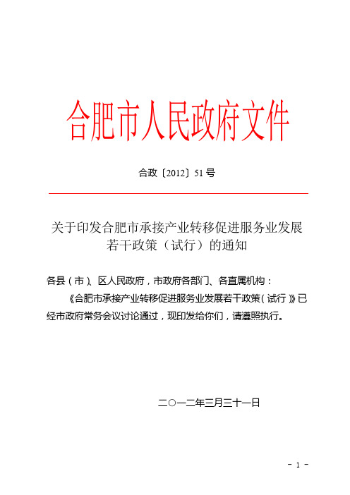 申请招商引资优惠政策文件