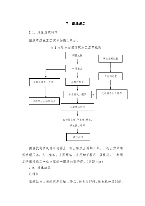 围堰及排水施工方案(完整版)