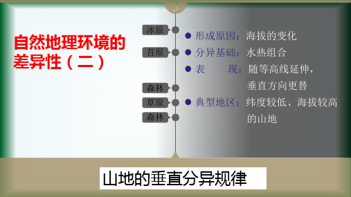 高中地理人教版必修一第五章第二节自然地理环境的差异性 (二)(共26张PPT) 