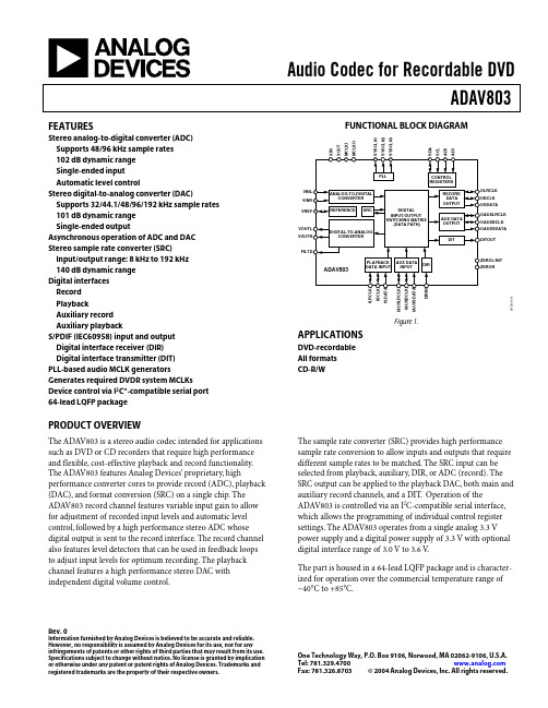 ADAV803资料