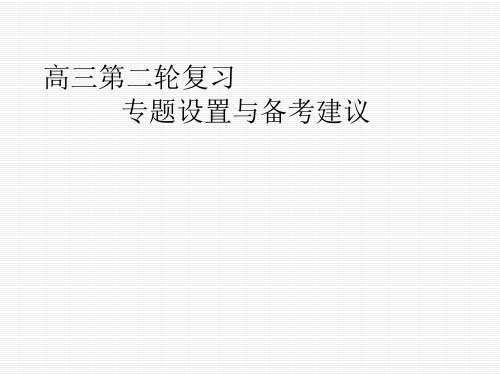 高三物理二轮复习备考建议.ppt