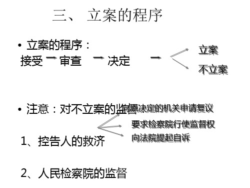 立案的程序和监督.ppt