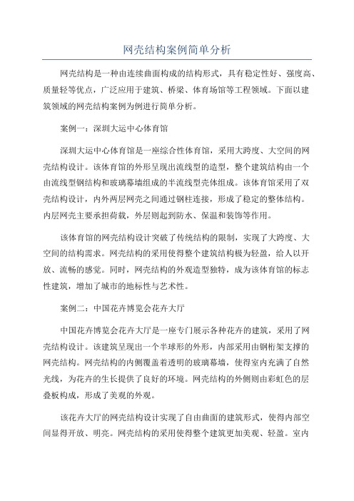 网壳结构案例简单分析