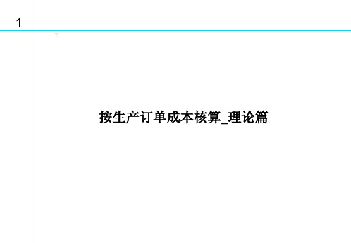 SAP_按生产订单成本核算_理论篇