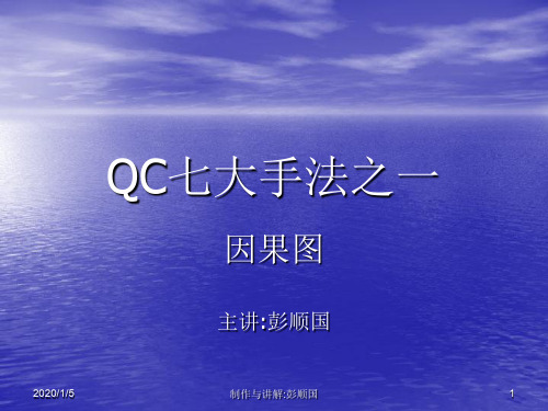 QC七大手法-因果图