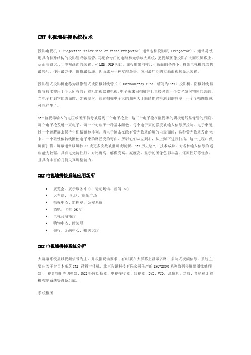 CRT电视墙拼接系统