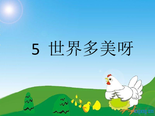 马冰  世界多美呀  PPT课件
