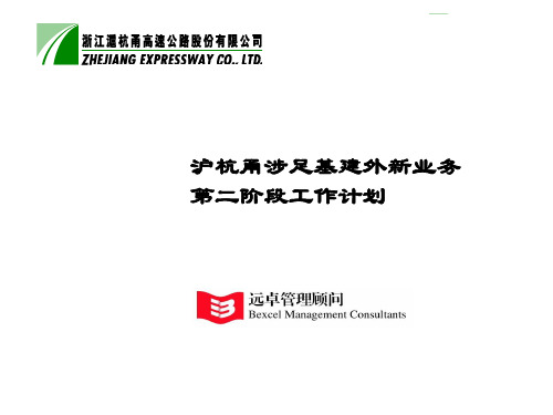 远卓-沪杭甬-涉足基建外新业务项目建议书