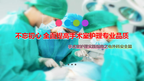手术室护理实践指南-电外科安全ppt课件
