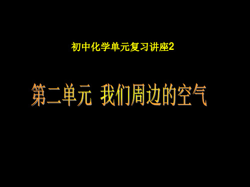 化学第二单元我们周围的空气复习课说课稿公开课一等奖课件省赛课获奖课件