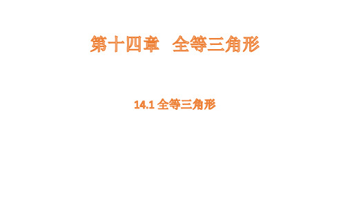 沪科版数学八年级上册14.1全等三角形课件(共19张PPT)