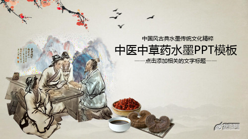 中医院中医中药药材药膳食补食疗PPT模板