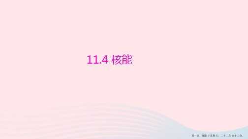 2022_2022学年九年级物理下册11.4核能课件新版教科版