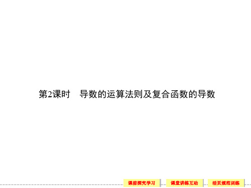 导数的运算法则及复合函数的导数-PPT文档资料32页