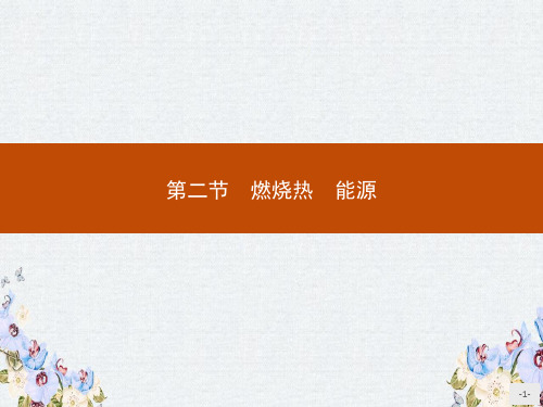 2019-2020学年高二化学人教版选修4课件第1章 第2节 燃烧热 能源
