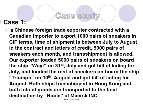 unit 6.Cargo Transportation Insurance(xin) 国际贸易与实务(周瑞琪版)