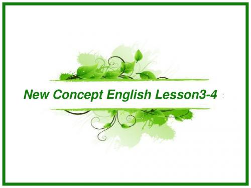 新概念英语第一册-Lesson3-4