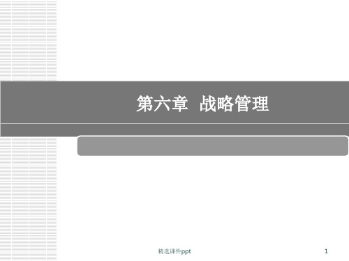 第6章战略管理ppt课件