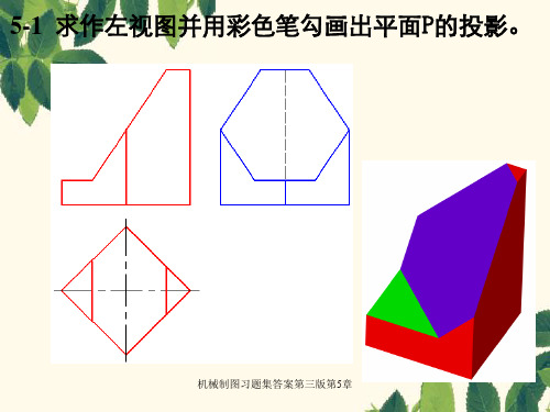 机械制图习题集答案第三版第5章