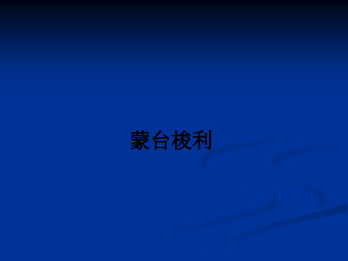 蒙台梭利ppt课件