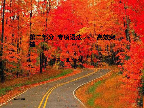 中考英语总复习 第二部分 专项语法 高效突破 专项14 复合句课件_1